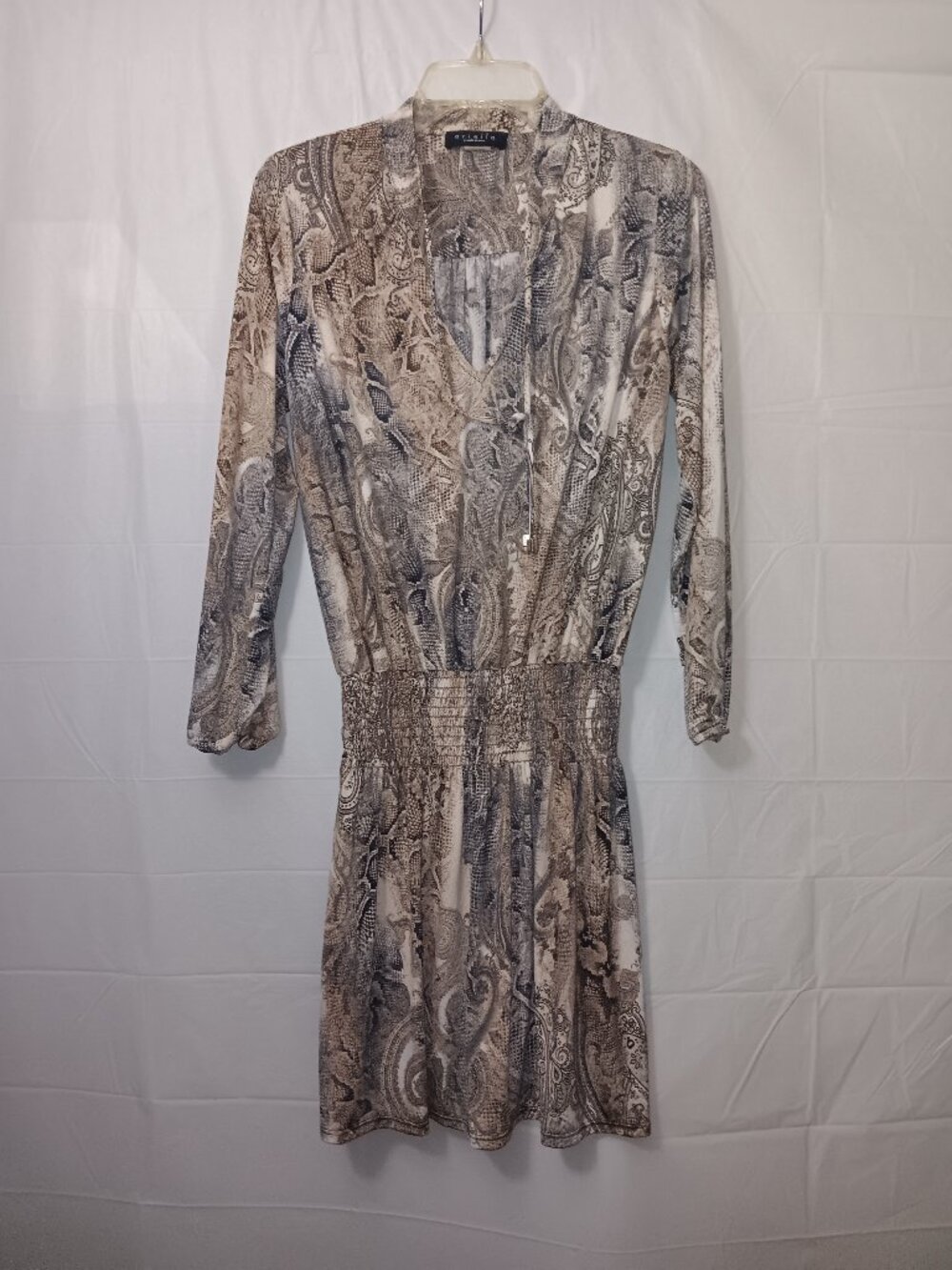 ARIELLA USA MADE PASLEY PRINT COCKTAIL DRESS